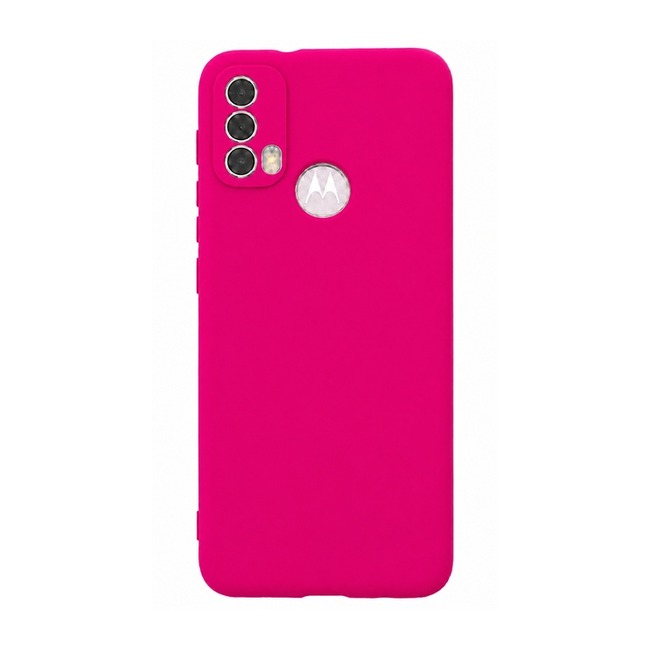 θήκη σιλικόνης (Soft) για Motorola Moto E40 - φούξια
