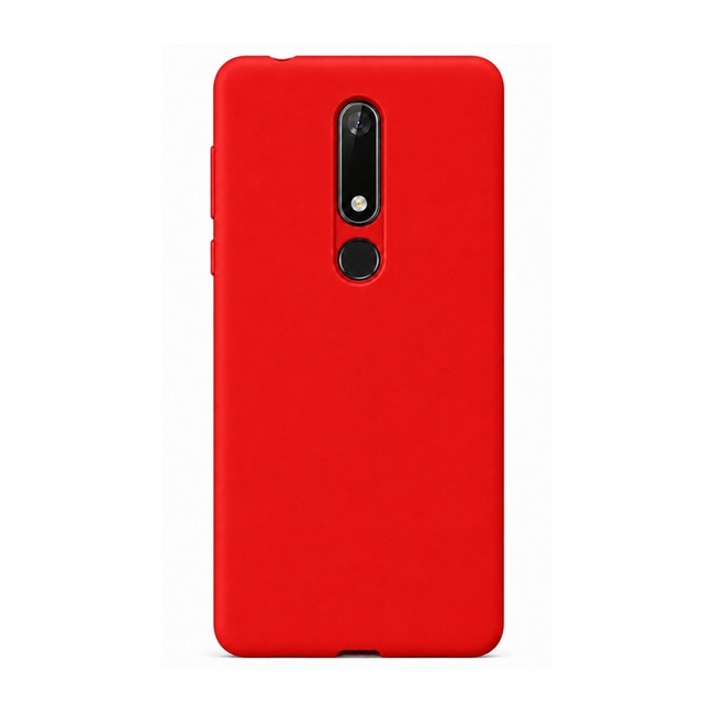 Θήκη σιλικόνης για Nokia 5.1 - κόκκινη