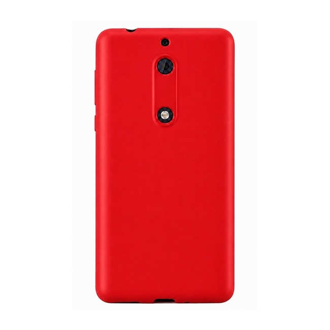 Θήκη σιλικόνης για Nokia 5 - κόκκινη