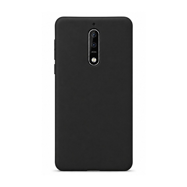 Θήκη σιλικόνης για Nokia 8 - μαύρη