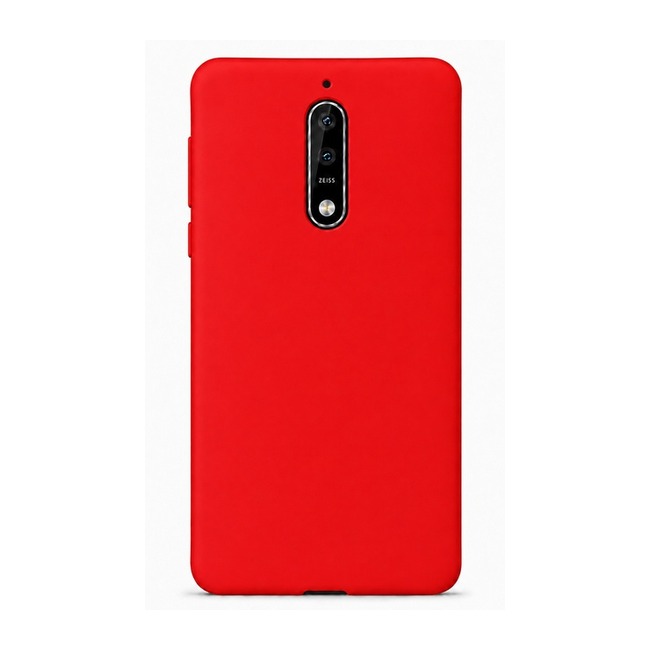 Θήκη σιλικόνης για Nokia 8 - κόκκινη