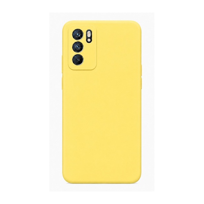 θήκη σιλικόνης (Soft) για Oppo RENO 6 5G - κίτρινη