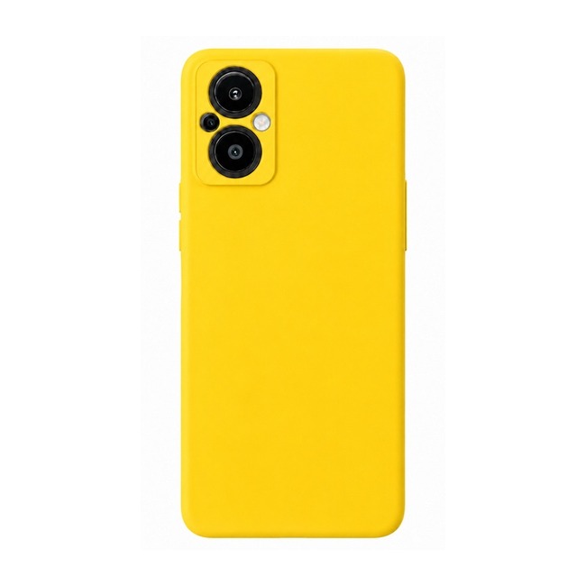 θήκη σιλικόνης (Soft) για Oppo RENO 8 Lite - κίτρινη
