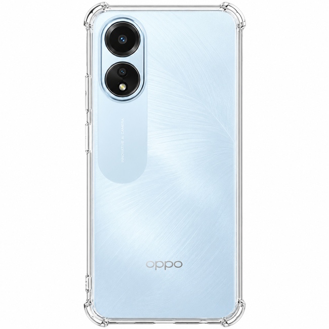 Διάφανη θήκη σιλικόνης για Oppo A78 5G - διάφανη