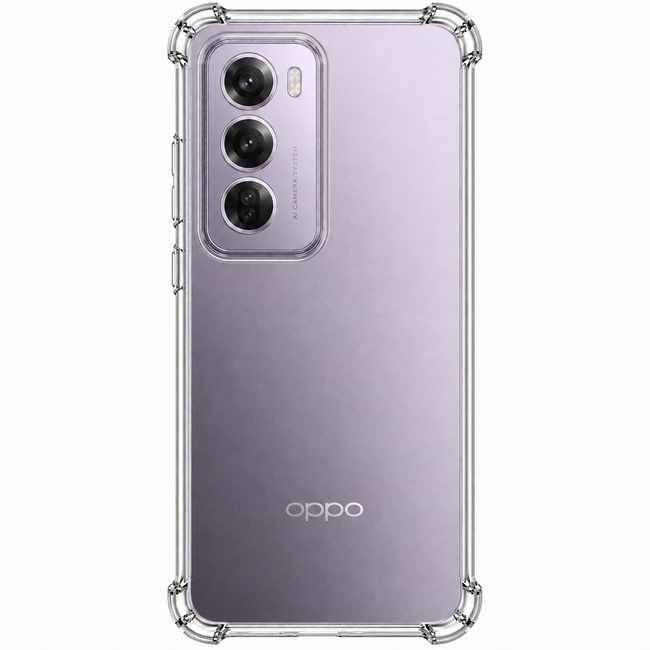 Διάφανη θήκη σιλικόνης για Oppo RENO 12 Pro 5G - διάφανη