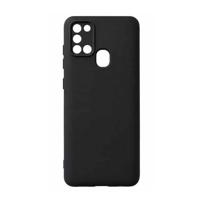 θήκη σιλικόνης (Soft) για Samsung Galaxy A21s - μαύρη