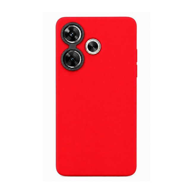 θήκη σιλικόνης (Soft) για Xiaomi Poco F6 - κόκκινη