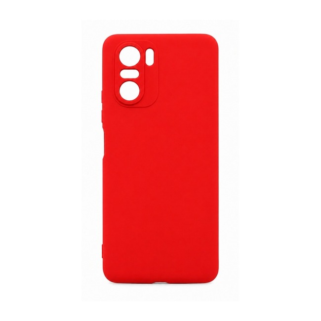 θήκη σιλικόνης (Soft) για Xiaomi Poco F3 - κόκκινη