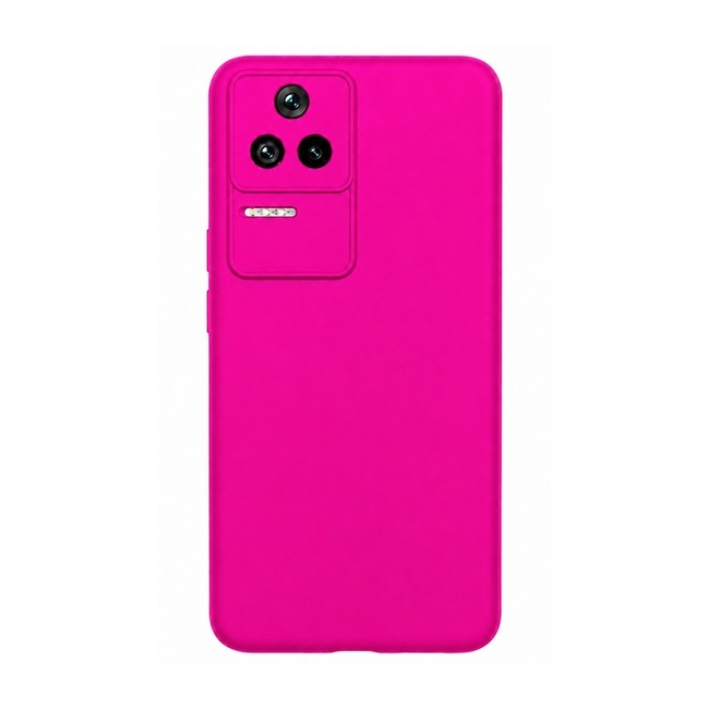 θήκη σιλικόνης (Soft) για Xiaomi Poco F4 - φούξια