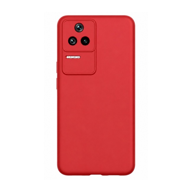 θήκη σιλικόνης (Soft) για Xiaomi Poco F4 - κόκκινη