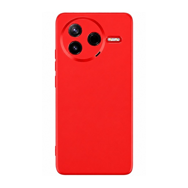 θήκη σιλικόνης (Soft) για Xiaomi Poco F7 Pro - κόκκινη