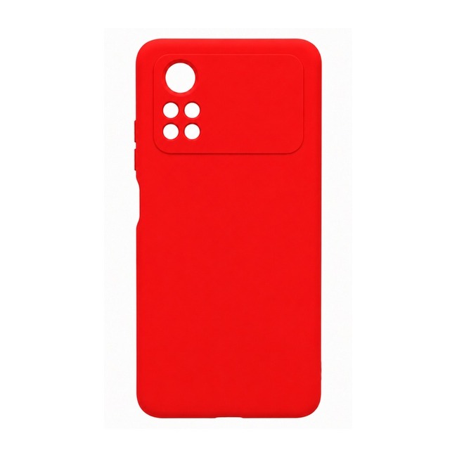 θήκη σιλικόνης (Soft) για Xiaomi Poco X4 Pro - κόκκινη