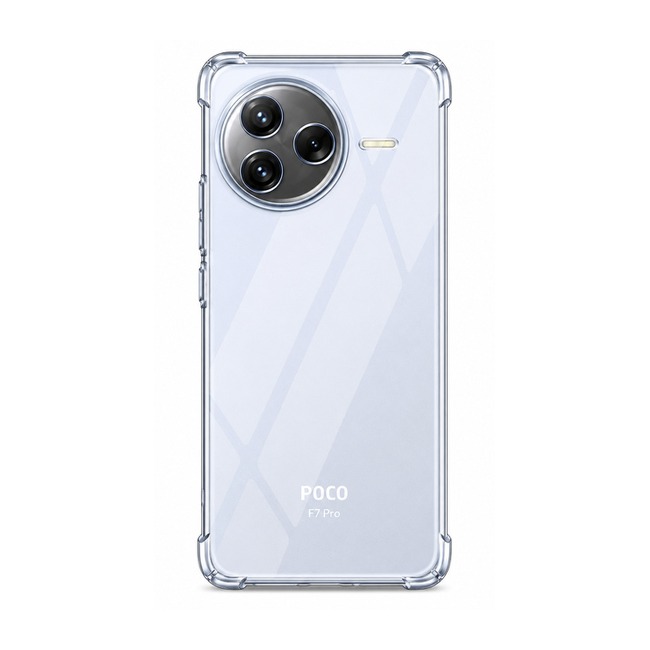 Διάφανη θήκη σιλικόνης για Xiaomi Poco F7 Pro - διάφανη