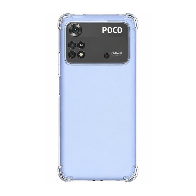 Διάφανη θήκη σιλικόνης για Xiaomi Poco M4 Pro 4G - διάφανη