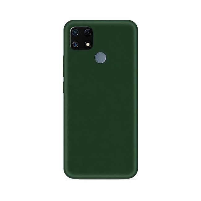 θήκη σιλικόνης (Soft) για Realme C25 - σκούρο πράσινο