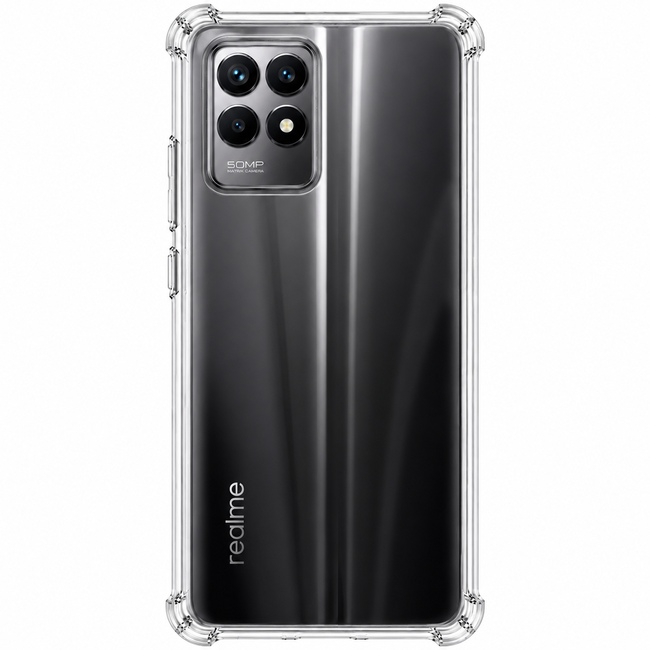 Διάφανη θήκη σιλικόνης για Realme 8i - διάφανη