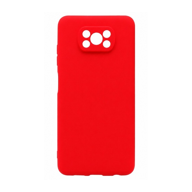 θήκη σιλικόνης (Soft) για Xiaomi Poco X3 Pro - κόκκινη