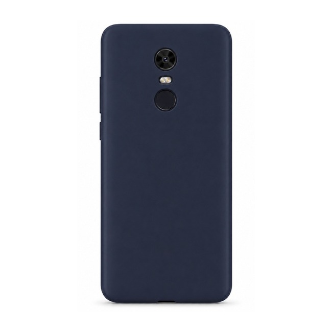 Θήκη σιλικόνης για Xiaomi Redmi 5+ - μπλε ναυτικό