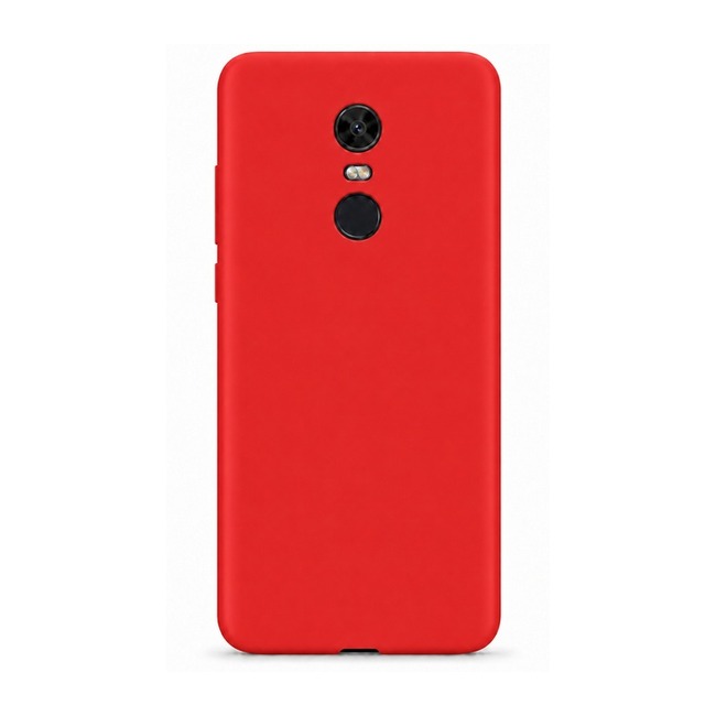 Θήκη σιλικόνης για Xiaomi Redmi 5+ - κόκκινη