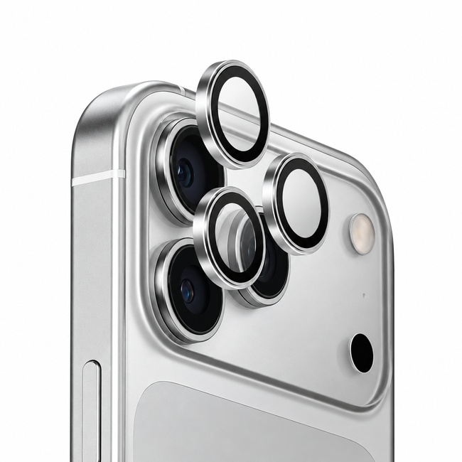 Προστατευτικό τζαμάκι κάμερας One by One για Apple iPhone 17 Pro Max - ασημί
