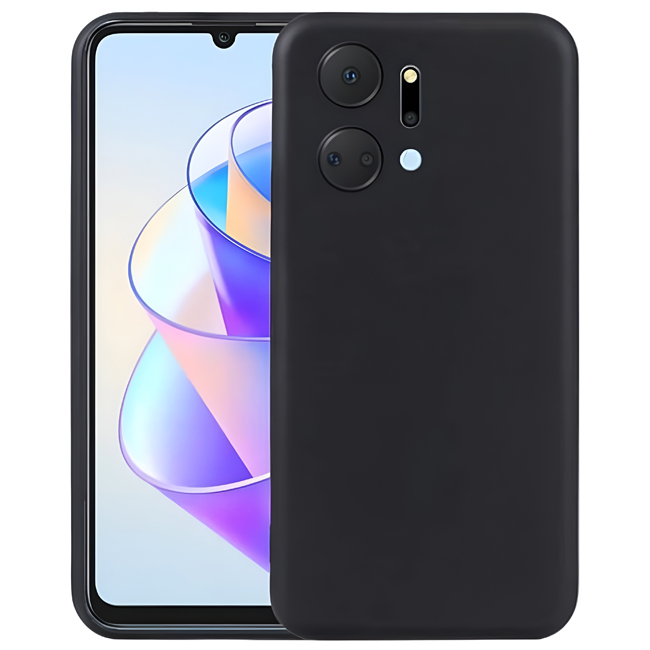 Θήκη Πλάτης Σιλικόνης Soft για Honor X7A - Χρώμα: Μαύρο