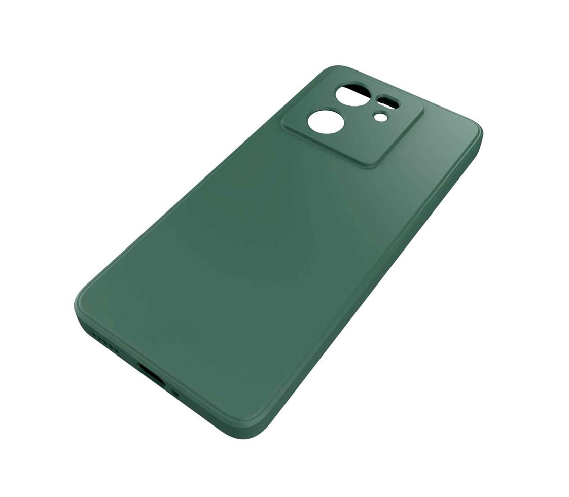 Θήκη Πλάτης Σιλικόνης Soft για Xiaomi Mi 13T - Χρώμα: Σκούρο Πράσινο