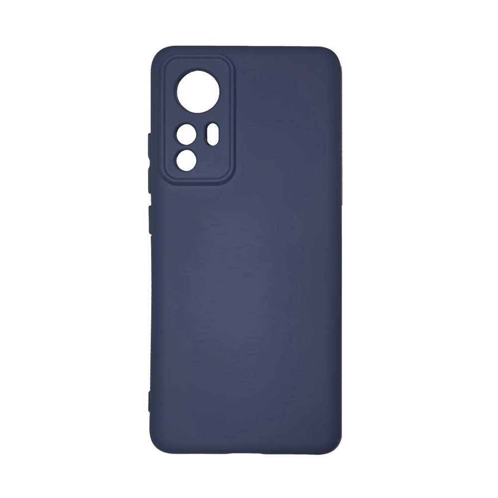 Θήκη Πλάτης Σιλικόνης Soft για Xiaomi Mi 12 - Χρώμα: Σκούρο Μπλέ