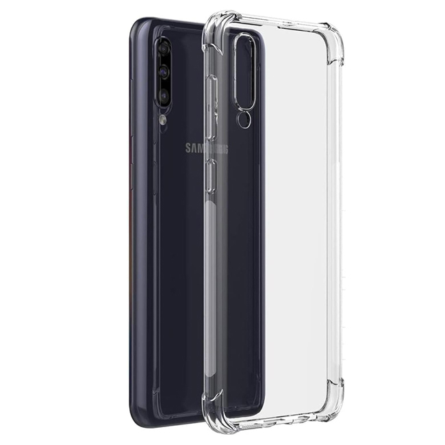 Θήκη Πλάτης Σιλικόνης Anti Shock για Samsung A705F Galaxy A70/A707F A70s - Χρώμα: Διάφανο